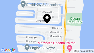 Map of 1200 Bimini Lane, Singer Island FL, 33404