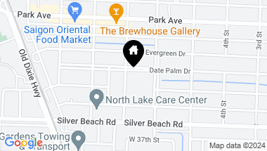 Map of 638 Date Palm Drive, Lake Park FL, 33403
