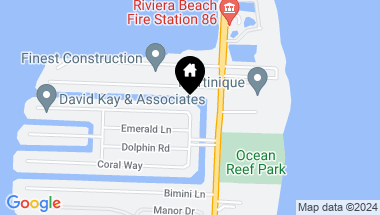 Map of 1250 Fairview Lane, Singer Island FL, 33404
