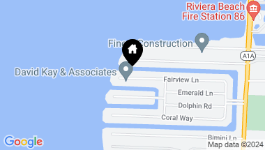 Map of 1060 Fairview Lane, Singer Island FL, 33404