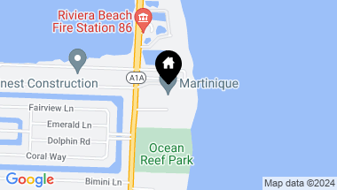 Map of 4100 N Ocean Drive 1602, Singer Island FL, 33404