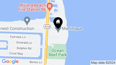 Map of 4000 N Ocean Drive 1202, Singer Island FL, 33404