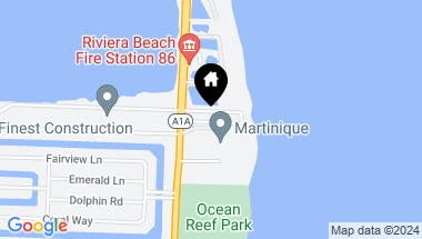 Map of 4200 N Ocean Dr 1-205, Riviera Beach FL, 33404