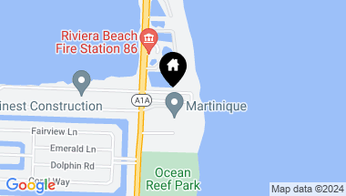 Map of 4200 N Ocean Drive 1-405, Singer Island FL, 33404