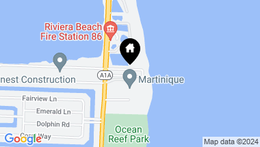 Map of 4200 N Ocean Drive 2-1602, Riviera Beach FL, 33404