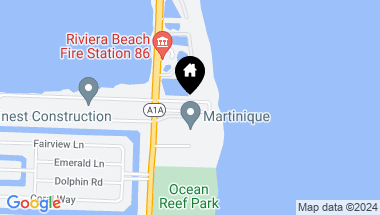 Map of 4200 N Ocean Drive 1-1201, Singer Island FL, 33404