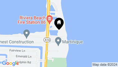 Map of 4600 N Ocean Drive 802, Singer Island FL, 33404
