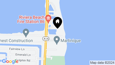 Map of 4600 N Ocean Drive 605, Singer Island FL, 33404