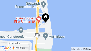 Map of 5000 N Ocean Drive 302, Singer Island FL, 33404