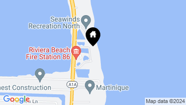 Map of 5050 N Ocean Drive 1401, Riviera Beach FL, 33404