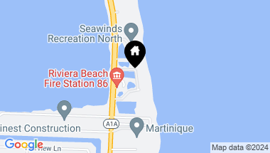 Map of 5050 N Ocean Drive #1501, Singer Island FL, 33404