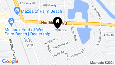 Map of 826 Poplar Drive, Lake Park FL, 33403