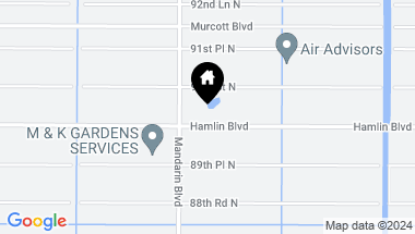 Map of 17433 Hamlin Boulevard, The Acreage FL, 33470