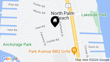 Map of 414 Harbour Road, North Palm Beach FL, 33408