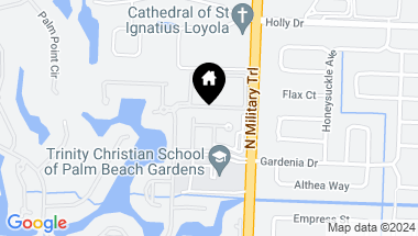 Map of 175 Gardenia Isles Drive, Palm Beach Gardens FL, 33418