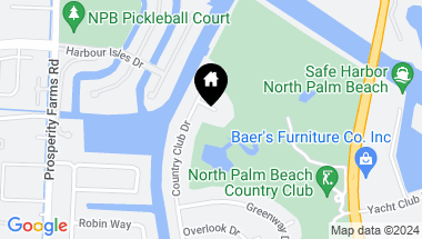 Map of 1104 Country Club Circle, North Palm Beach FL, 33408