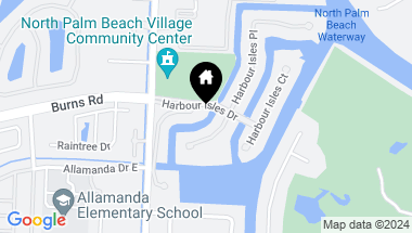 Map of 780 Harbour Isles Place, North Palm Beach FL, 33410