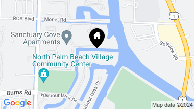 Map of 841 Harbour Isle Place, North Palm Beach FL, 33410