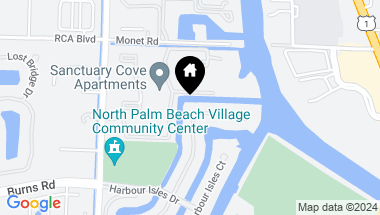 Map of 825 Harbour Isle Place, North Palm Beach FL, 33410