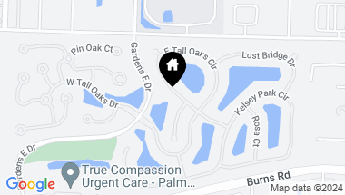 Map of 241 E Tall Oaks Circle, Palm Beach Gardens FL, 33410