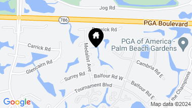 Map of 3 Sutherland Court, Palm Beach Gardens FL, 33418