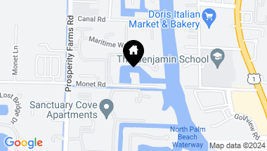 Map of 2245 Monet Road, North Palm Beach FL, 33410