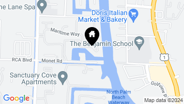 Map of 725 Harbour Point Drive, North Palm Beach FL, 33410
