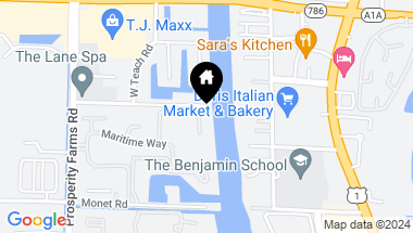 Map of 712 Sandy Point Lane, North Palm Beach FL, 33410