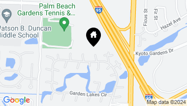 Map of 812 8th Lane, Palm Beach Gardens FL, 33418