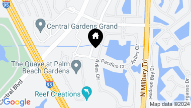 Map of 12407 Aviles Circle, Palm Beach Gardens FL, 33418