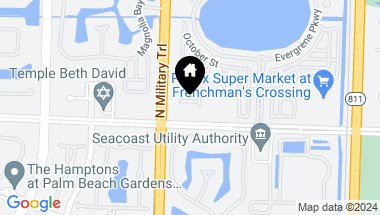 Map of 424 Pumpkin Drive, Palm Beach Gardens FL, 33410