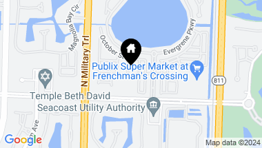 Map of 330 October Street, Palm Beach Gardens FL, 33410