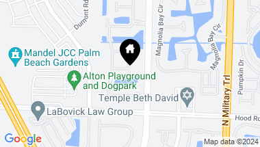 Map of 2126 Milano Court, Palm Beach Gardens FL, 33418
