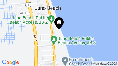 Map of 706 Ocean Drive, Juno Beach FL, 33408