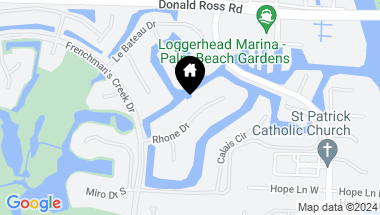Map of 2855 Rhone Drive, Palm Beach Gardens FL, 33410