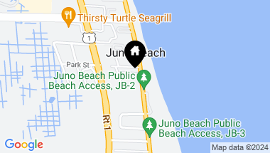 Map of 440 Surfside Lane, Juno Beach FL, 33408
