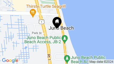 Map of 461 Venus Drive 1, Juno Beach FL, 33408