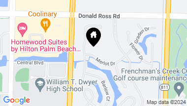 Map of 1227 Merlot Drive, Palm Beach Gardens FL, 33410