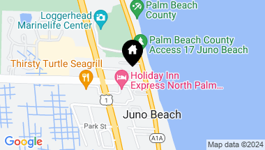 Map of 1045 Ocean Drive 303, Juno Beach FL, 33408