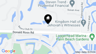 Map of 124 Bears Club Drive, Jupiter FL, 33477