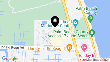 Map of 603 Sea Oats Drive D-4, Juno Beach FL, 33408