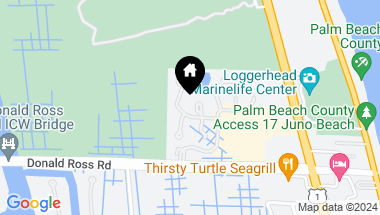 Map of 405 Sea Oats Drive B, Juno Beach FL, 33408