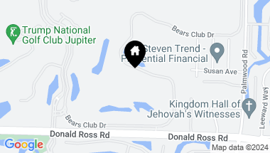 Map of 136 Bears Club Drive, Jupiter FL, 33477