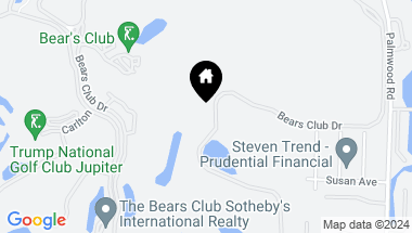 Map of 148 Bears Club Drive, Jupiter FL, 33477