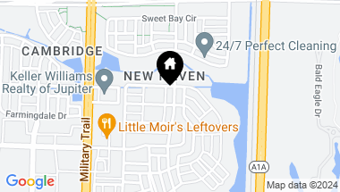 Map of 218 New Haven Boulevard, Jupiter FL, 33458