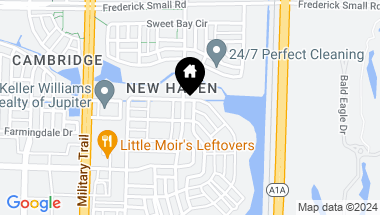 Map of 215 New Haven Boulevard, Jupiter FL, 33458