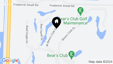 Map of 131 W Bears Club Drive, Jupiter FL, 33477