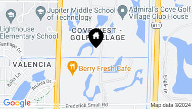 Map of 124 Golf Village Boulevard, Jupiter FL, 33458