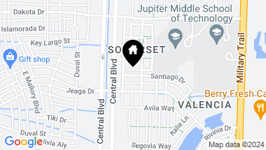 Map of 111 Santiago Drive 101, Jupiter FL, 33458