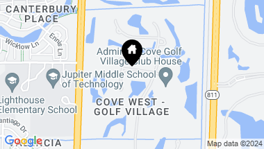 Map of 114 W Village Way, Jupiter FL, 33458